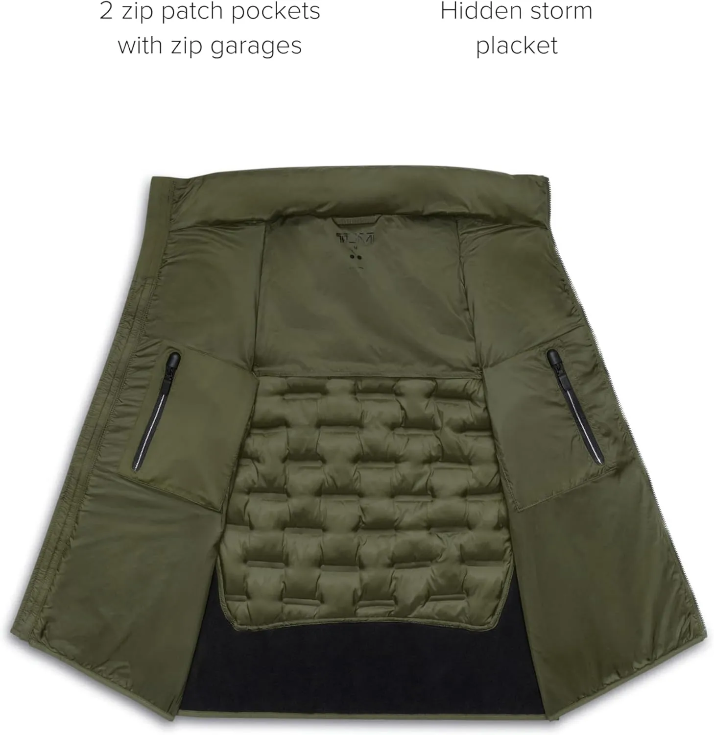 TUMI Men's Heat Seal Quilted Midweight PrimaLoft-Filled Vest - Sleek Men's Outerwear - Warm Nylon Vest