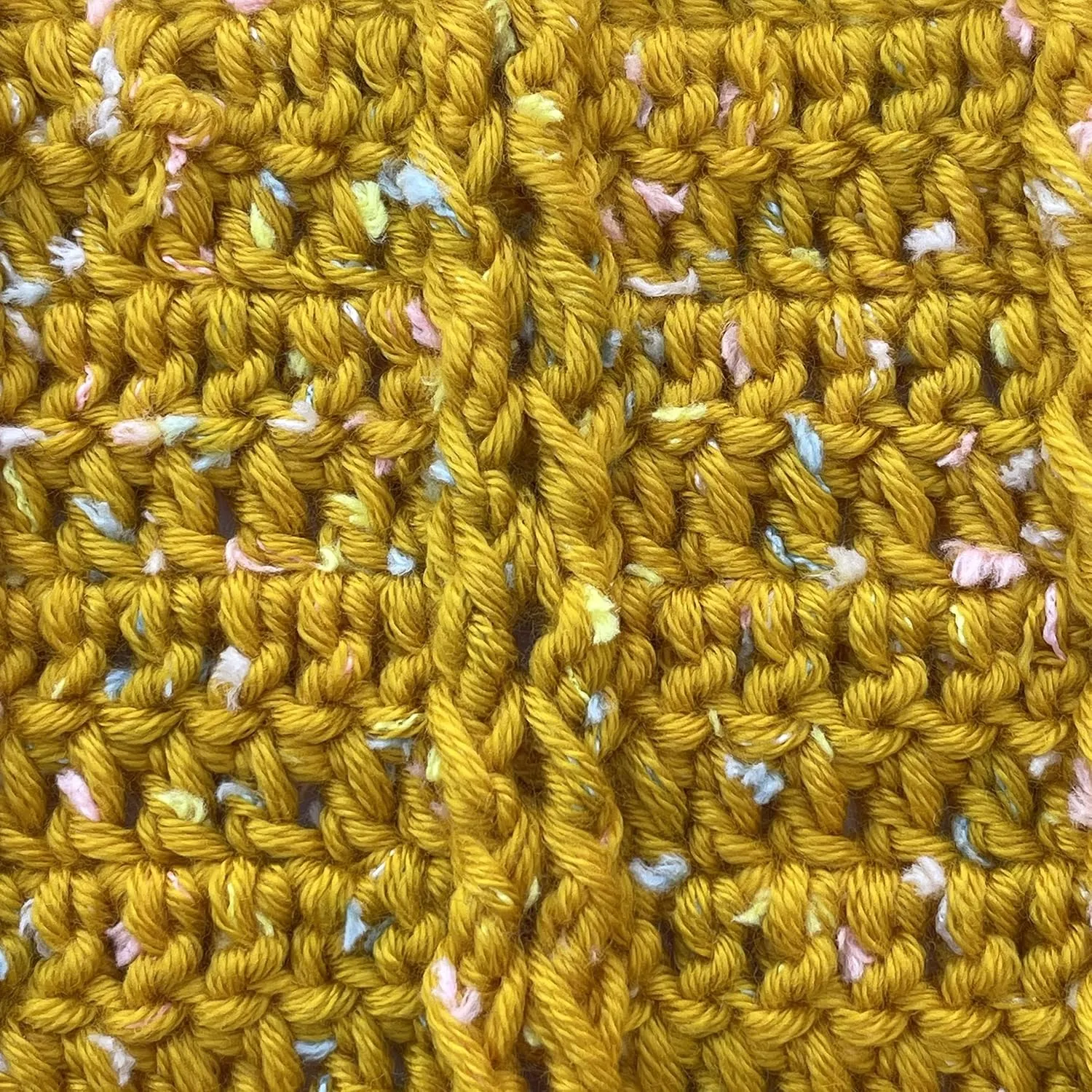 Tweed Twinkles Soft Baby Yarn for Crocheting, 8 Skeins, 696Yds/400G, Free Patterns - Acrylic Baby Blanket Knitting Yarn with Flecks - Size 3 DK Light Worsted Weight - Golden Yellow