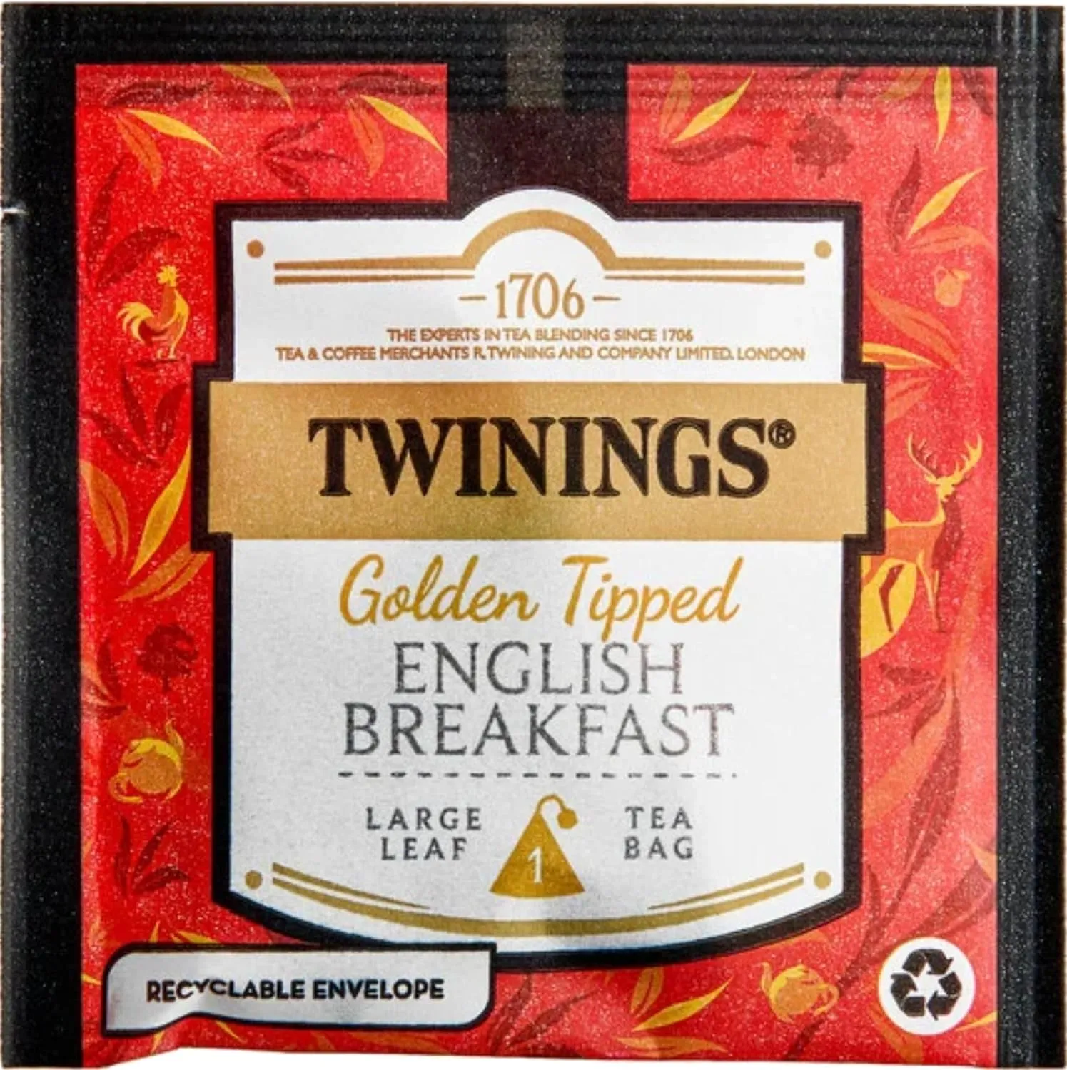 Twinings Discovery Collection Golden Tipped English Breakfast, 30 Large Leaf Pyramid Tea Bags