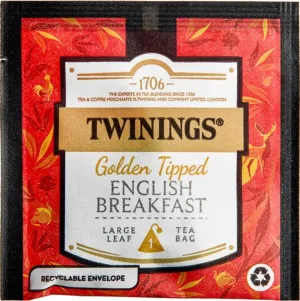 Twinings Discovery Collection Golden Tipped English Breakfast, 30 Large Leaf Pyramid Tea Bags