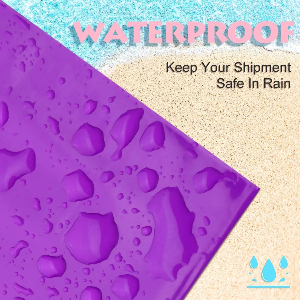 UCGOU Poly Mailers 19x24 Inch Purple 50 Pack Extra Large Shipping Bags Strong Thick Mailing Envelopes Self Seal Adhesive Waterproof and Tear Proof Boutique Postal for Clothing Quilt and More