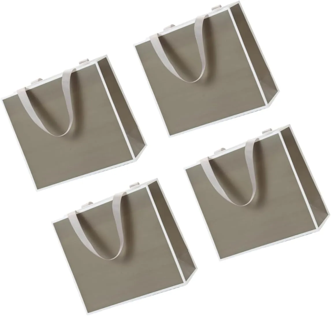 UTHCLO Jewelry Bags Rope Handles 4pcs Paper Bag Jewelry Pouches Large Jumbo Size Fashionable Grey