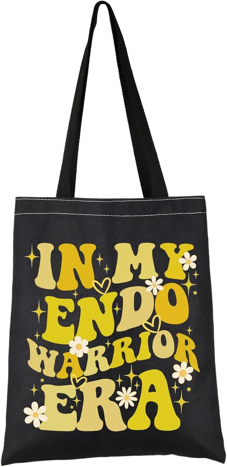 VAMSII Endometriosis Awareness Gift My ENDO Era Tote Bag Endometriosis Warrior Handbag Chronic Illness Gift Spoonie Gift