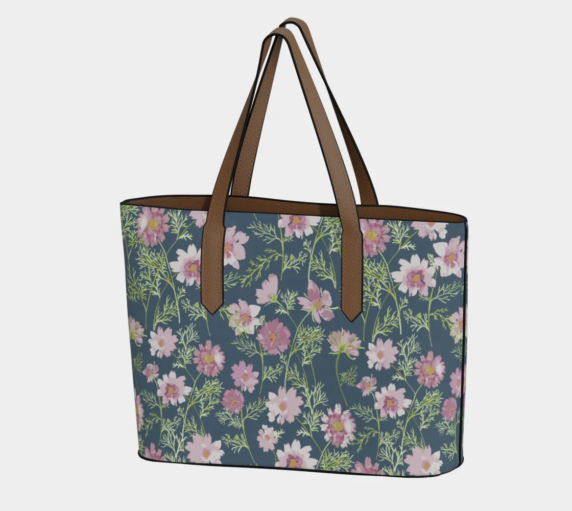Vegan Leather Carryall Tote – Airy Cosmos