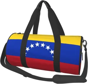 Venezuelan Flag Duffel Tote for Men and Women Backpacking Travel and Storage Shoulder Bag