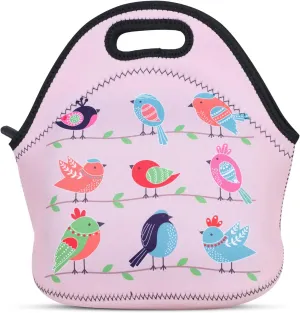 Violet Mist Neoprene Lunch Bag Insulated Waterproof Lunch Bag Tote Reusable Lunch Box Containers Organizer Food Carrying Lunch Handbag for Women Men Adults Work Thanksgiving Christmas Gifts