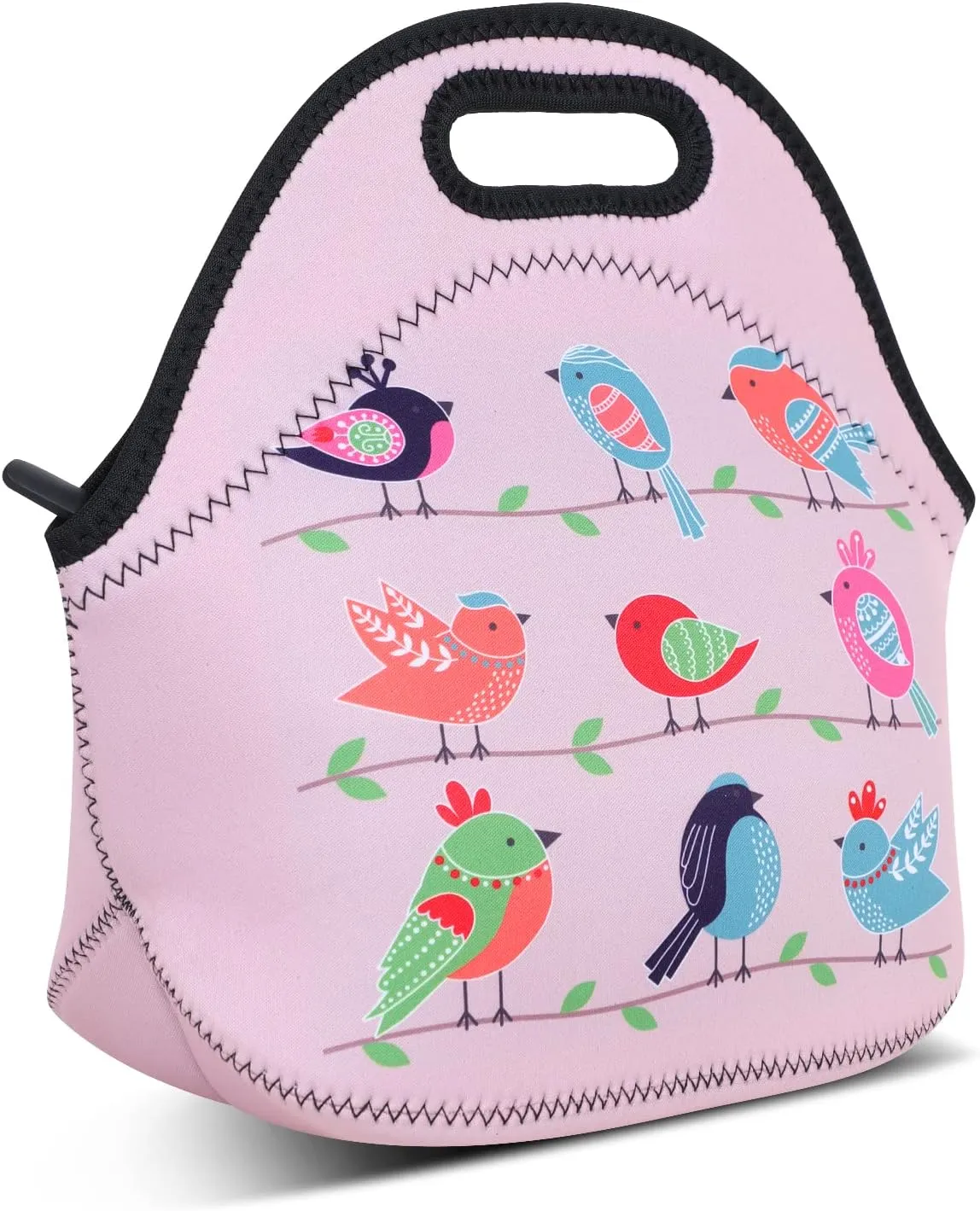Violet Mist Neoprene Lunch Bag Insulated Waterproof Lunch Bag Tote Reusable Lunch Box Containers Organizer Food Carrying Lunch Handbag for Women Men Adults Work Thanksgiving Christmas Gifts