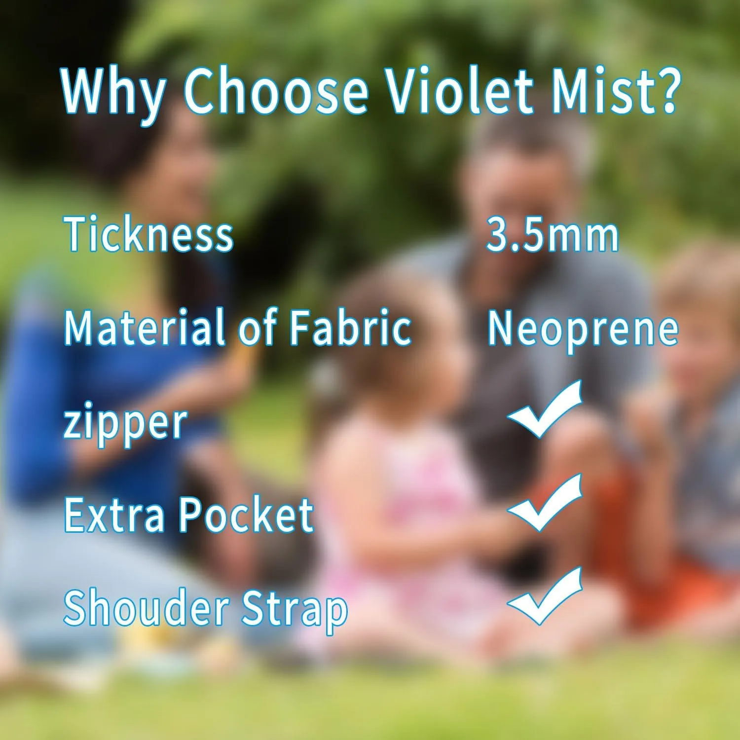 Violet Mist Neoprene Lunch Bag Reusable Insulated Box with Adjustable Shoulder Strap for Men and Women