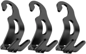 VOSAREA 3Pcs Car Headrest Hooks for Purses and Bags Durable Bag Hangers for Car Interior Organization Keep Groceries and Handbags Clutter Sleek Design for Any Vehicle
