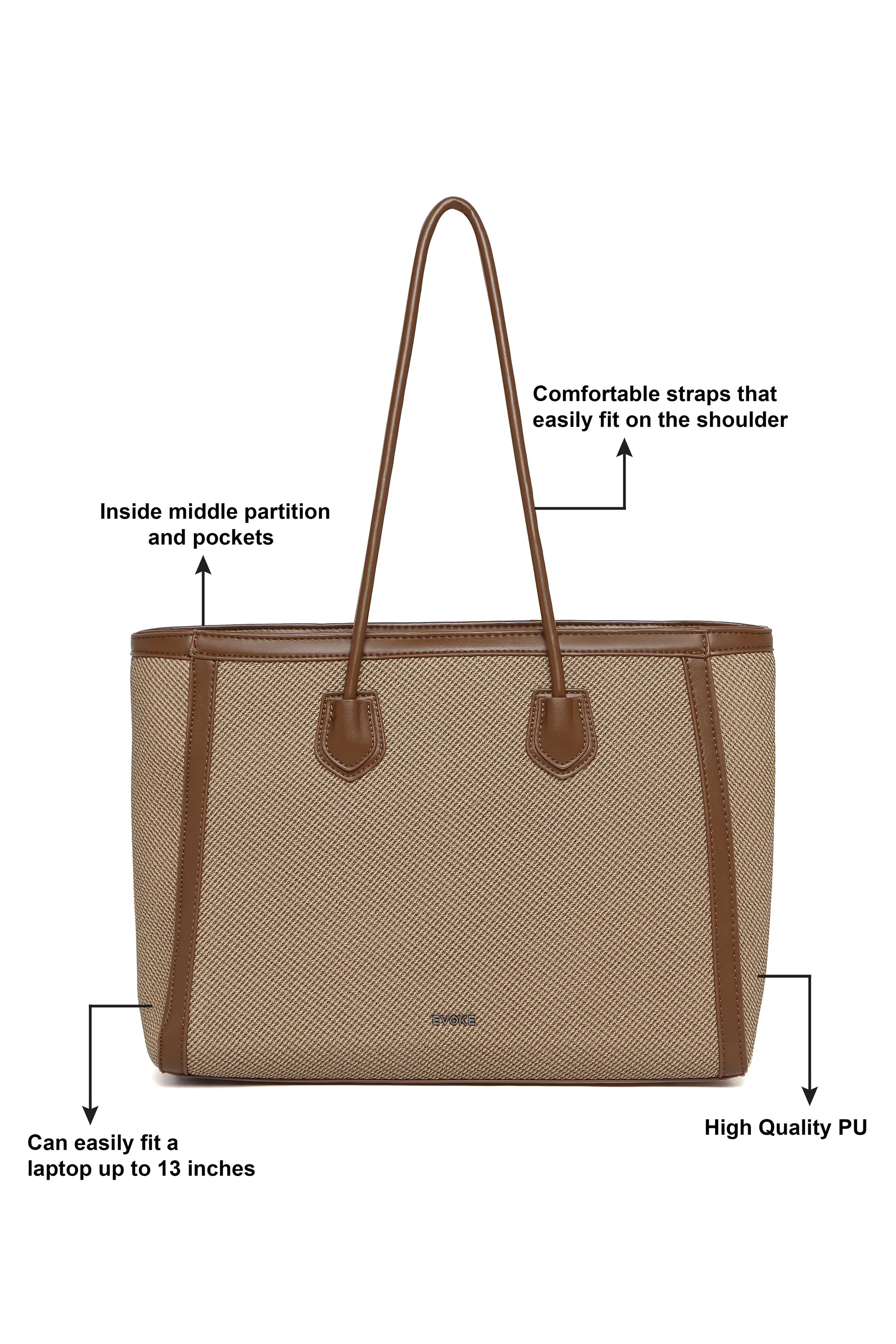 WANDER TOTE 235 CARAMEL BROWN