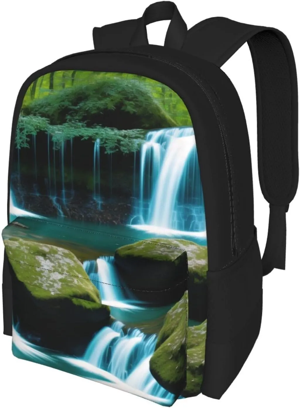 Waterfall And Mountain Backpack Printing Lightweight Casual Backpack Shoulder Bags Large Capacity Laptop Backpack