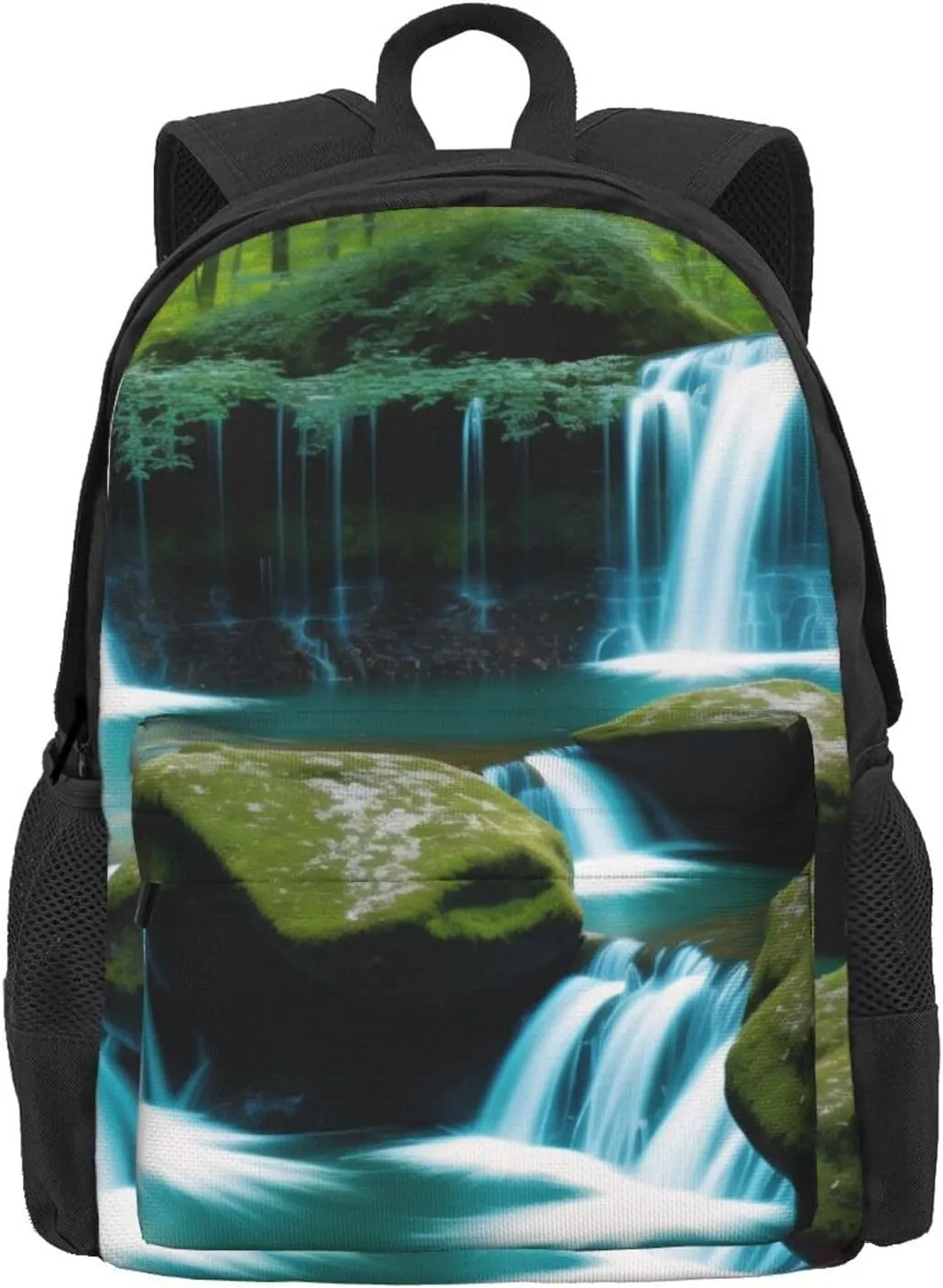 Waterfall And Mountain Backpack Printing Lightweight Casual Backpack Shoulder Bags Large Capacity Laptop Backpack