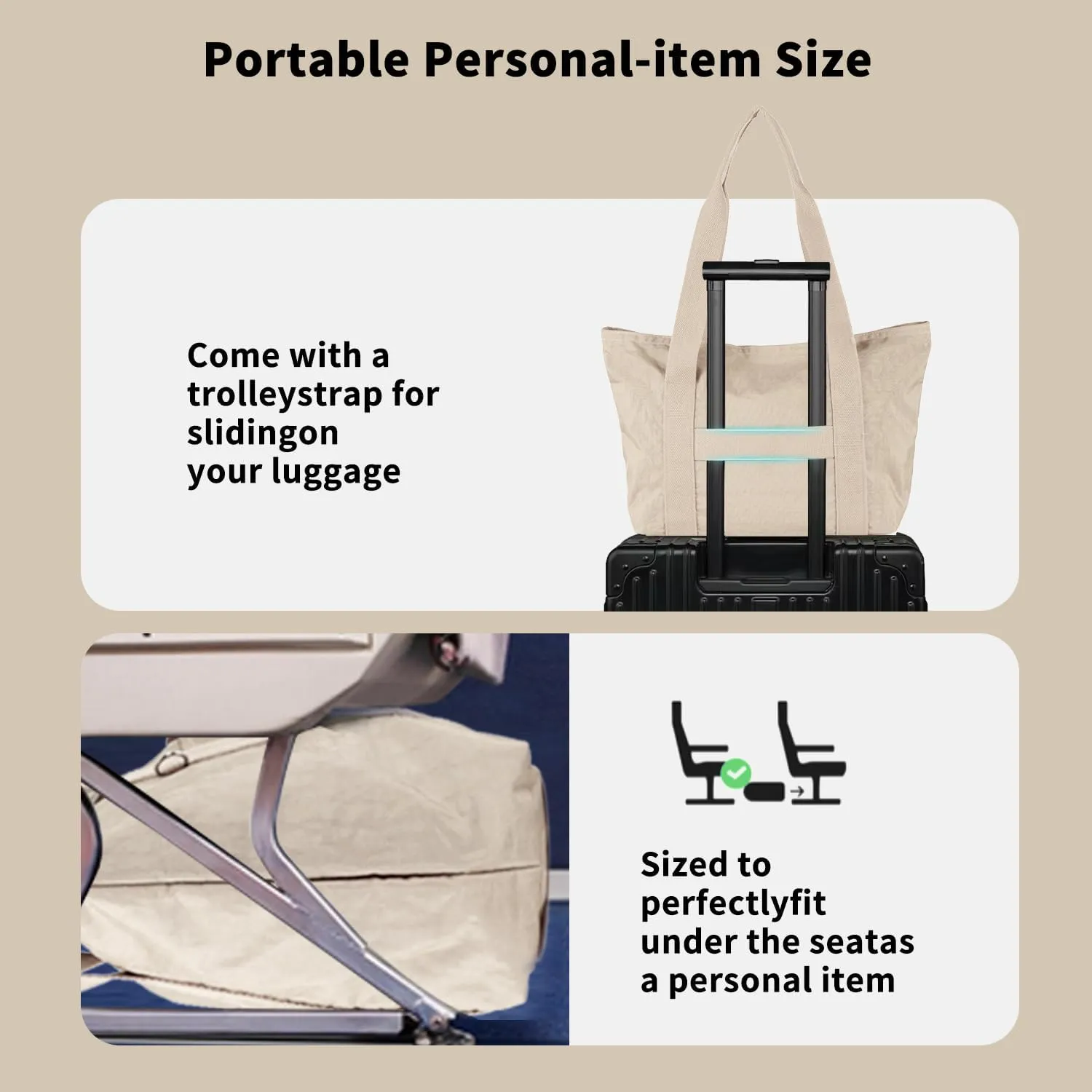Waterproof Tote Bag for Women Work Travel Shoulder Purse with Zipper Lightweight 15.6 Inch Computer Briefcase Bag