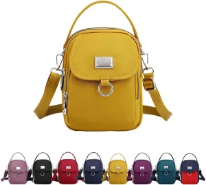 Waterproof Women Crossbody Bag Elegant Oxford Messenger Bags Simple for Work, Multi-pocket Storage Shoulder Handbag