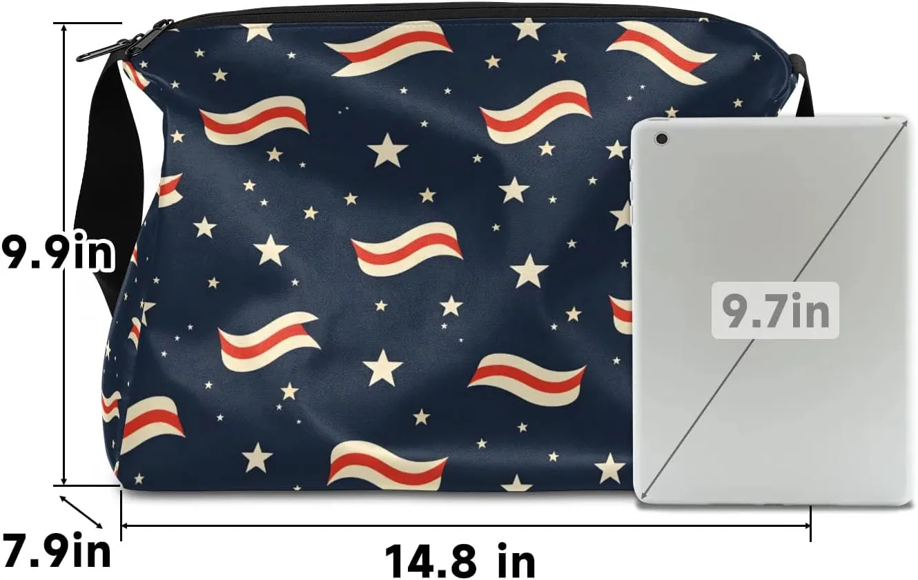 Weekend Bag America Patriotic Stars Printing Lightweight Carry On Duffel Bag Waterproof Gym Bag Pu Leather Duffle Bag for Workout Travel Sport