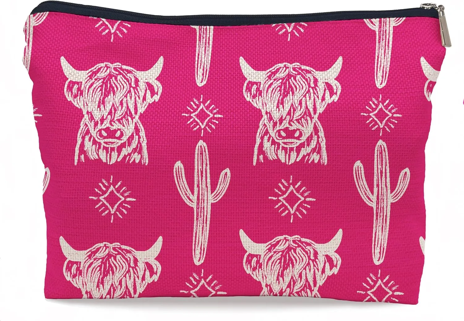 Western Cow Makeup Bag,Western Cow Gifts For Women,Cowgirl Stuff For Women,Cowgirl Gifts(COW B)