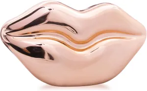 Women Acrylic Lips-shaped Evening Bags Purses Clutch Vintage Banquet Handbag(Golden)