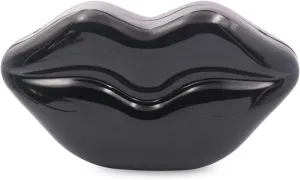 Women Acrylic Lips-shaped Evening Bags Purses Clutch Vintage Banquet Handbag(Golden)