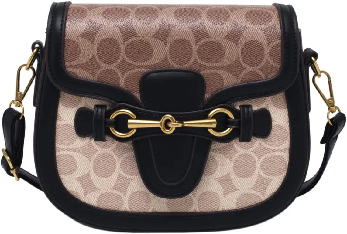 Women Small Crossbody Bags Women Golden Buckle Leather Purse Handbag Fashion Design