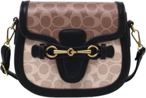 Women Small Crossbody Bags Women Golden Buckle Leather Purse Handbag Fashion Design