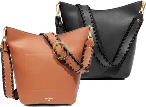 Women's Bucket Shoulder Bag Kitty Snout Hardware