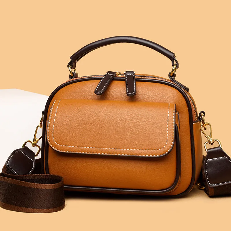 Women's Classic Texture Pouch Summer Simple Large Shoulder Bags