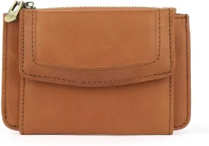 Women's Coin Purse Genuine Leather Mini Pouch Change Wallet RFID Trifold ID for Lipstick Keys Case Holder