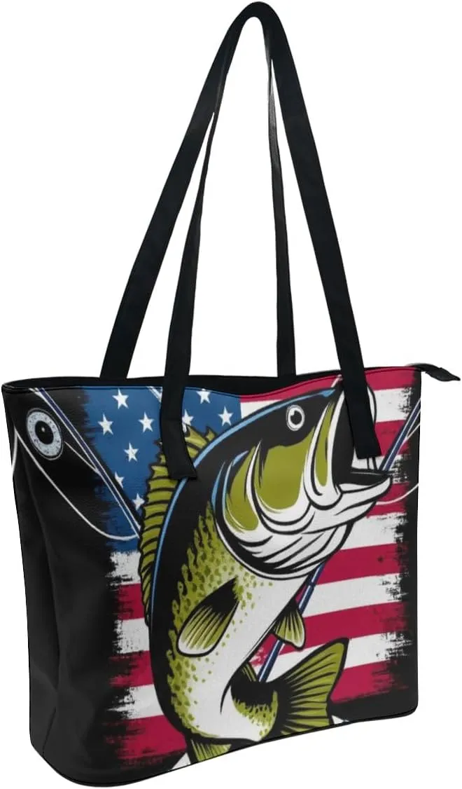 Women's Fashion Tote Bag, Large Capacity Lightweight Handbag, Shopping Bags with Compartment
