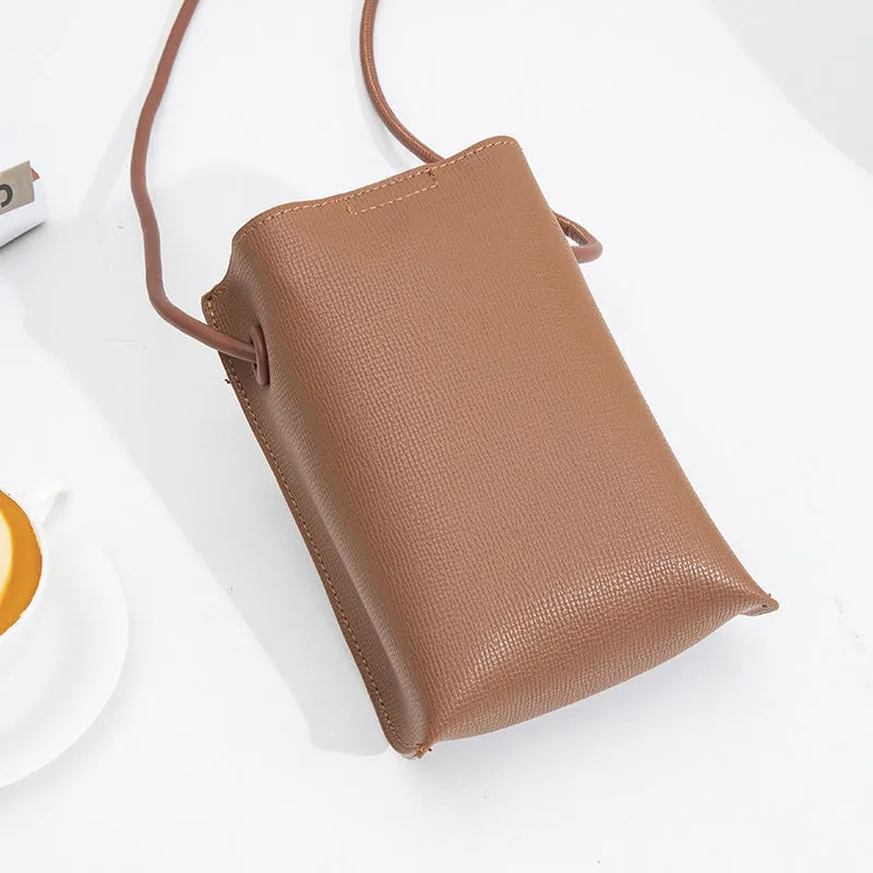 Women's Korean Style Vertical Mobile Fashion Simple Phone Bags