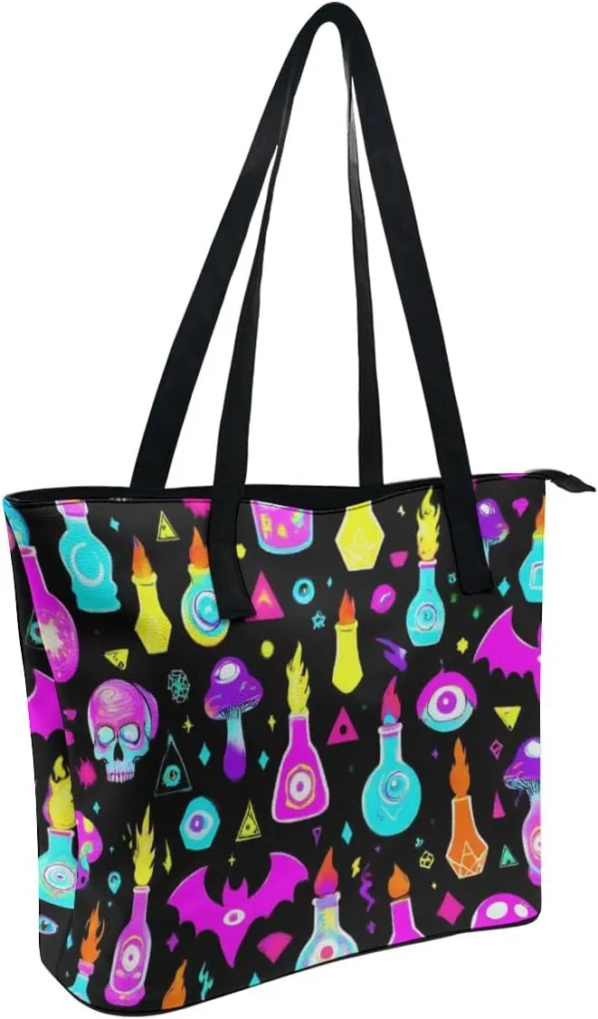 Women's Novelty Shoulder Bag, Lightweight Durable Handbag, Large Capacity Tote Bags for Laptop, Books