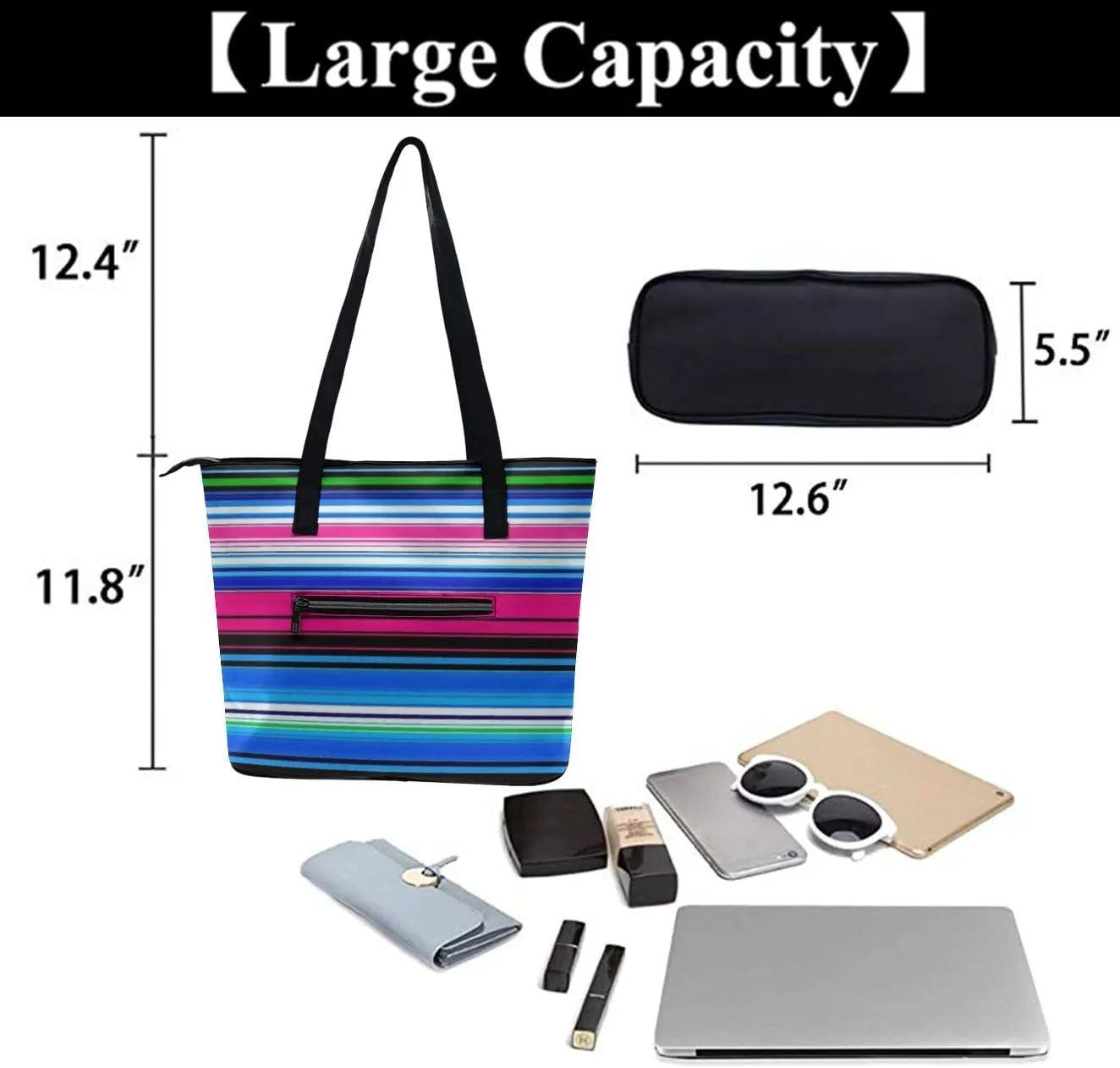 Women's Novelty Shoulder Bag, Lightweight Durable Handbag, Large Capacity Tote Bags for Laptop, Books