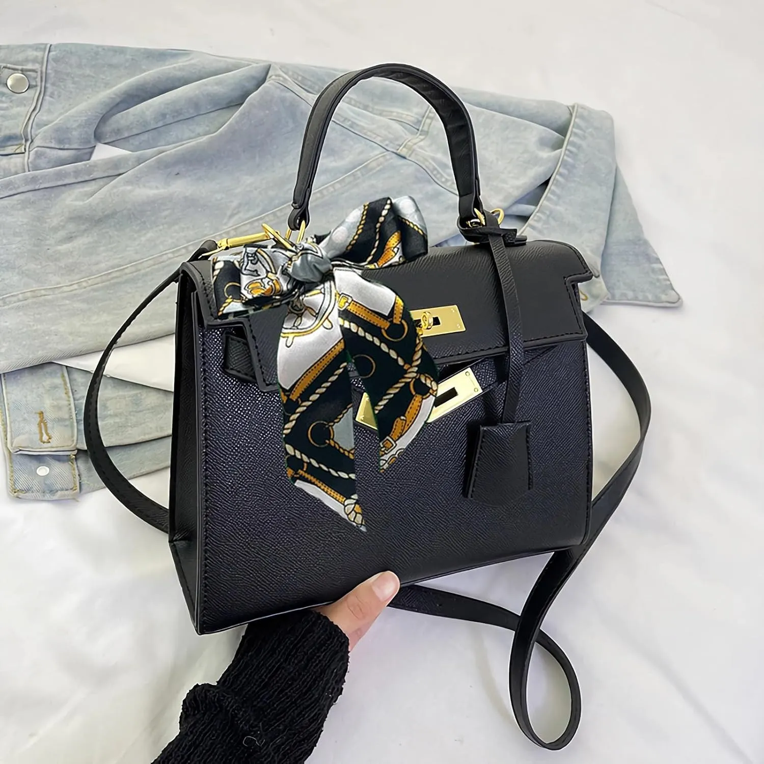 Women's Simple Underarm Purses PU Handbags Adjustable Strap Shoulder Bag and Crossbody Bags