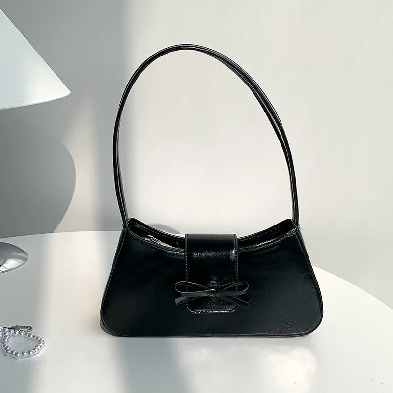 Women's Style Niche Commuter Underarm High-grade Red Shoulder Bags