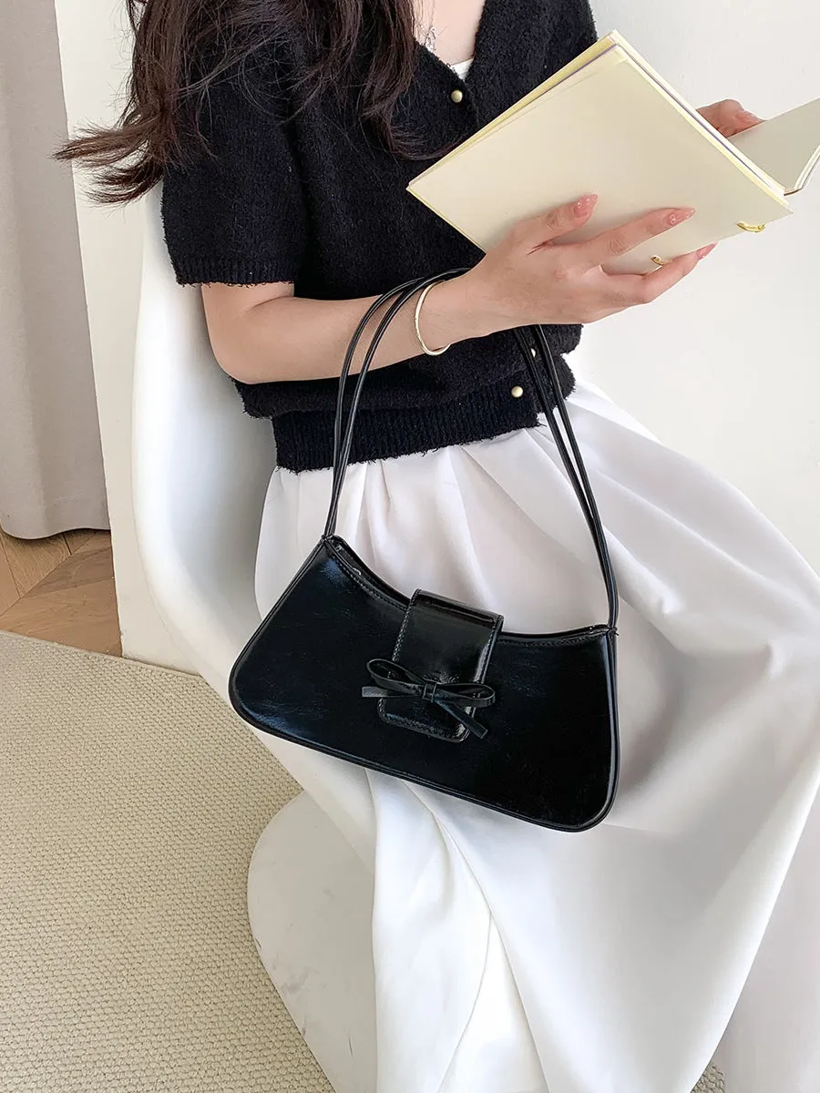 Women's Style Niche Commuter Underarm High-grade Red Shoulder Bags