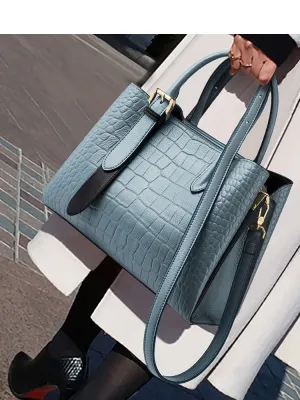 Women's Texture Large Capacity Fashion Simple Commute Shoulder Bags