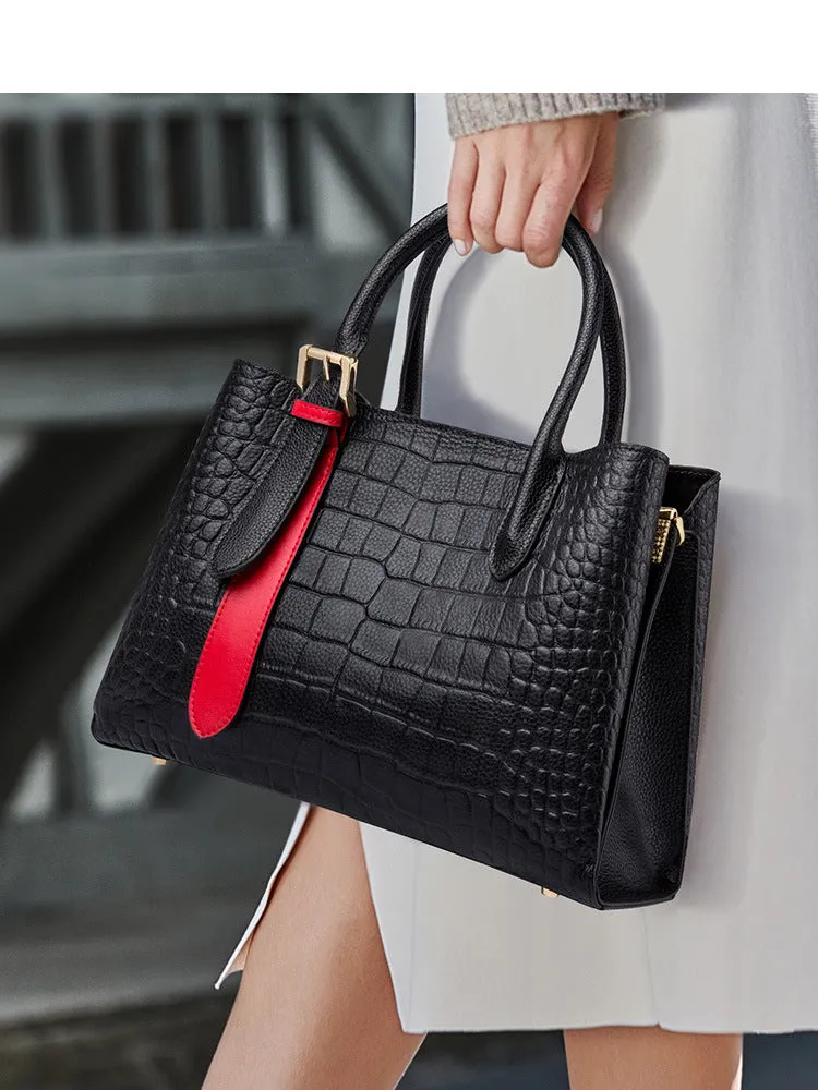 Women's Texture Large Capacity Fashion Simple Commute Shoulder Bags