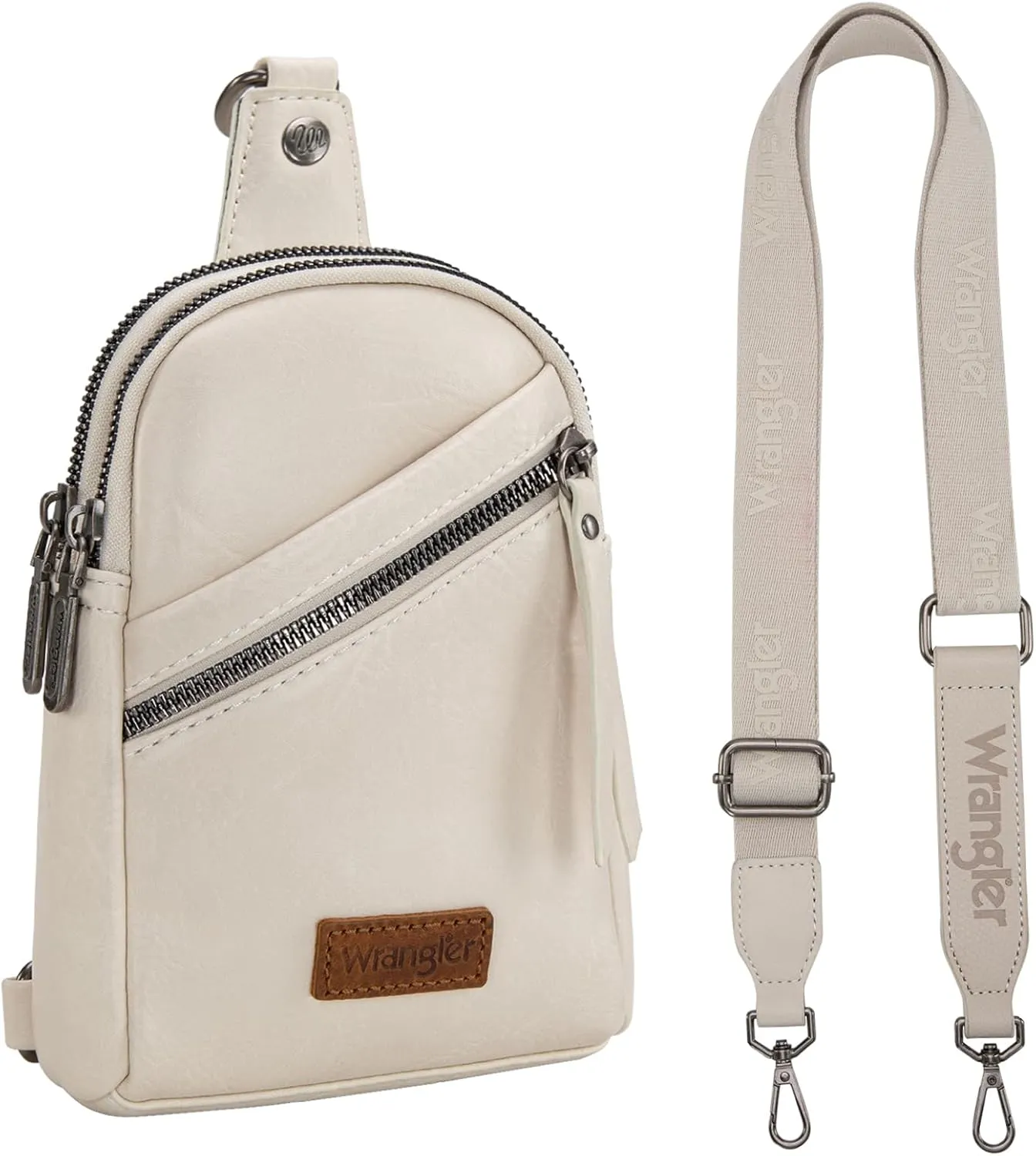 Wrangler Small Crossbody Sling Bags for Women Fanny Packs Chest Bag for Travel - Mother Day Gift