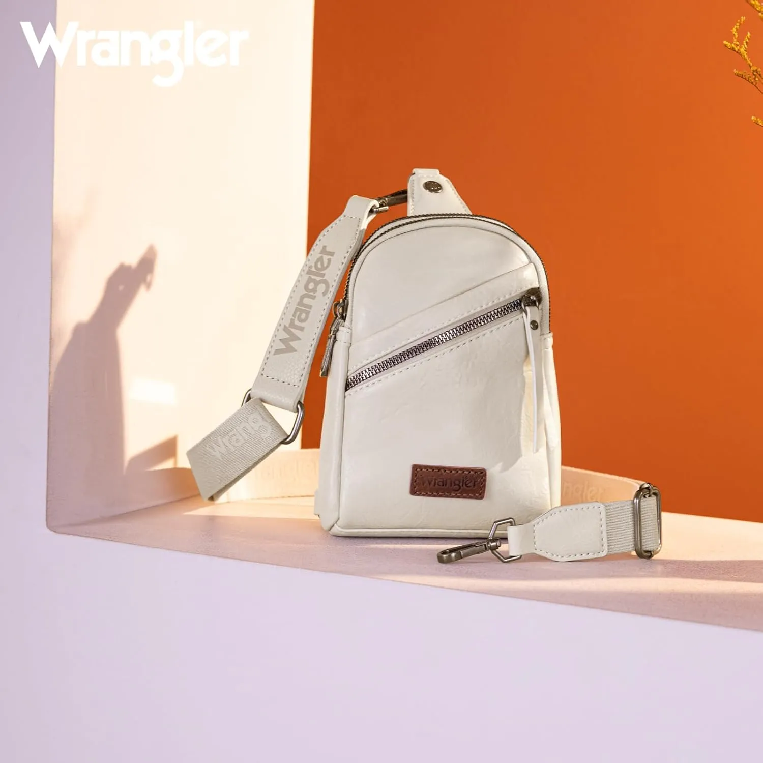 Wrangler Small Crossbody Sling Bags for Women Fanny Packs Chest Bag for Travel - Mother Day Gift