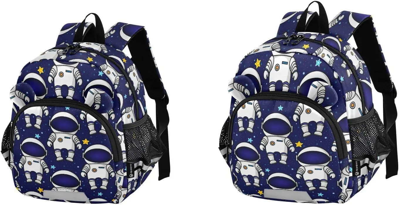 Wusikd Kids Backpack Colorful Space Toddler Bags Astronauts Stars Schoolbag for Girls Boys Kindergarten Student S