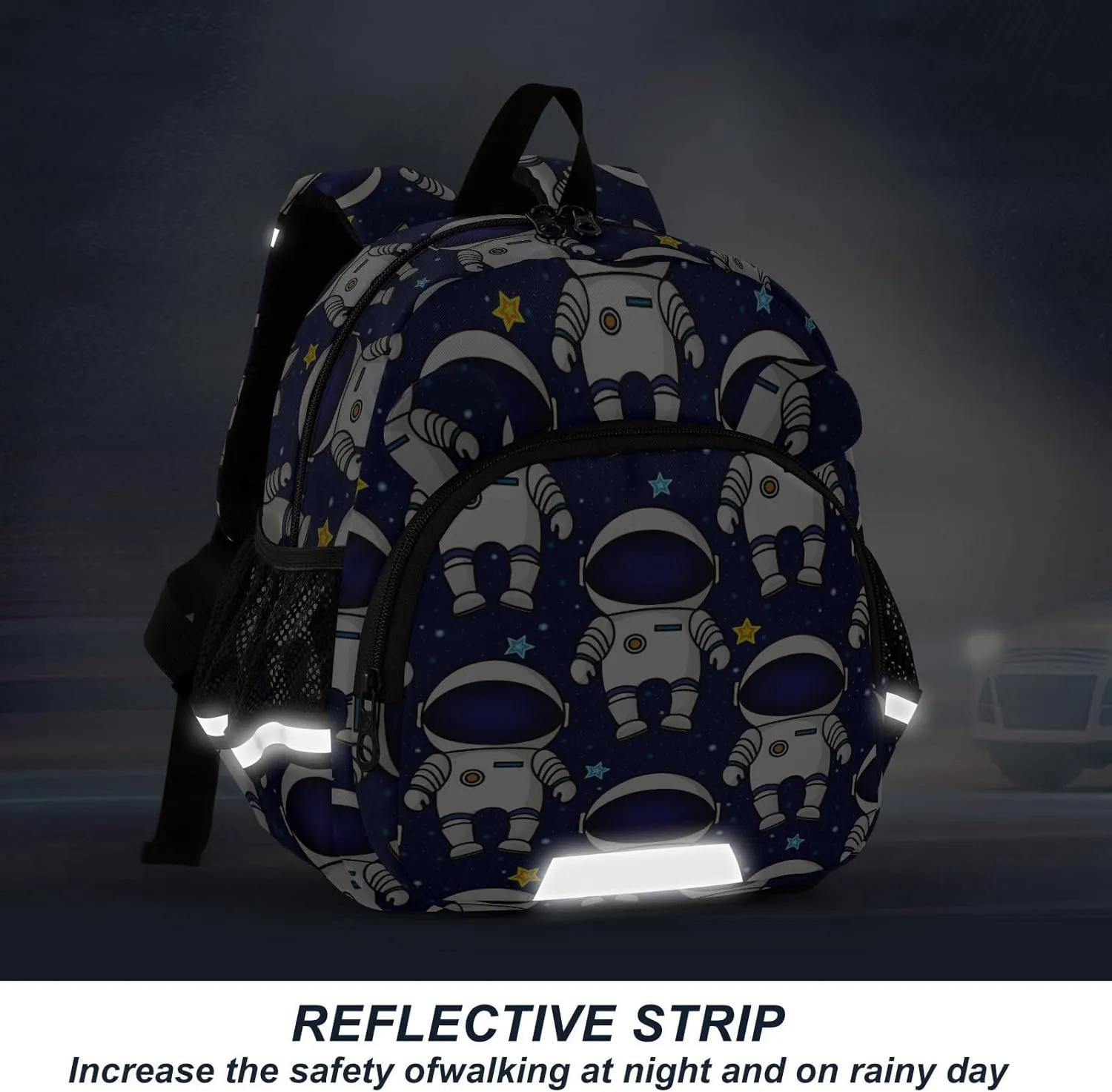 Wusikd Kids Backpack Colorful Space Toddler Bags Astronauts Stars Schoolbag for Girls Boys Kindergarten Student S