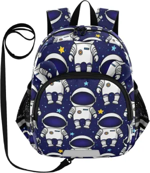 Wusikd Kids Backpack Colorful Space Toddler Bags Astronauts Stars Schoolbag for Girls Boys Kindergarten Student S