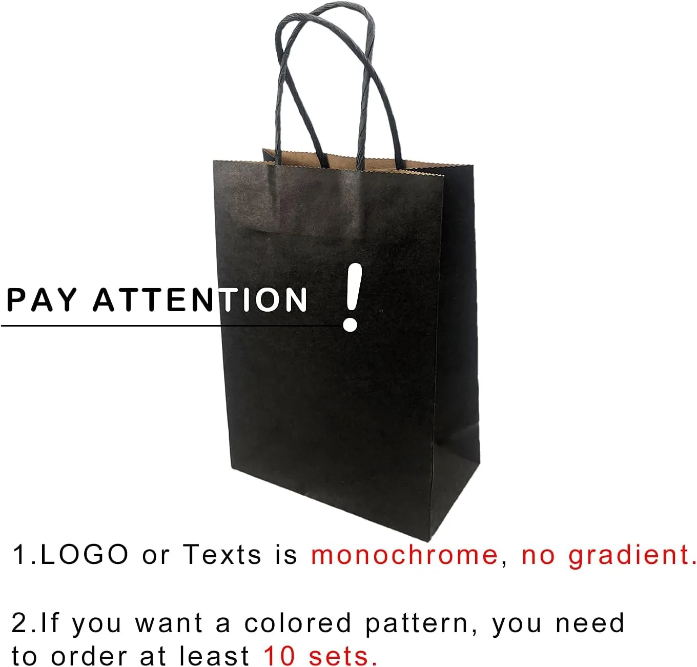 XIFOWE (5.91x3.15x8.27 Inch,100 Pcs Custom Printed Kraft Paper Bags, Shopping bags, merchandise bags, party bags, gift bags, environmentally friendly bags, supermarket bags, garbage bags