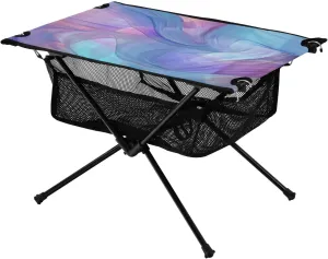 xigua Colored Marble Folding Camping Table,Portable Camp Table with Carry Bag Beach Table Folding Table for Picnic, Camp,Party,Travel195