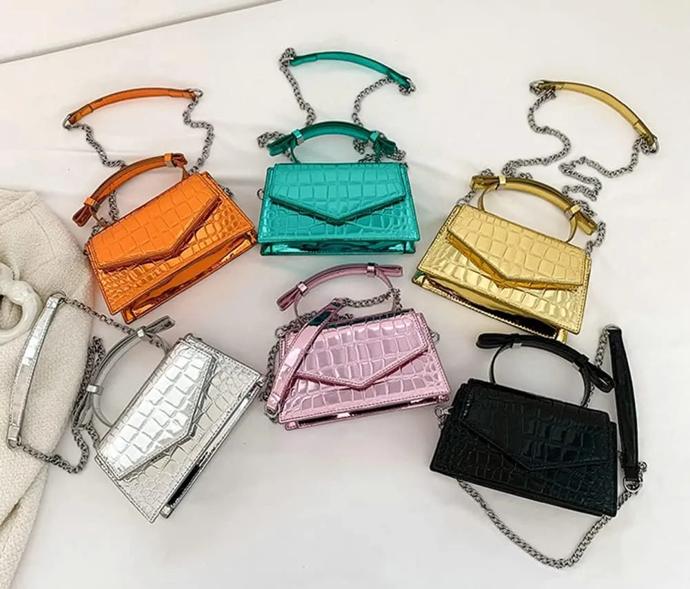 Y2K Women's Silver Evening Hobo Tote Handbag Satchel Clutch Crossbody Bags 2024