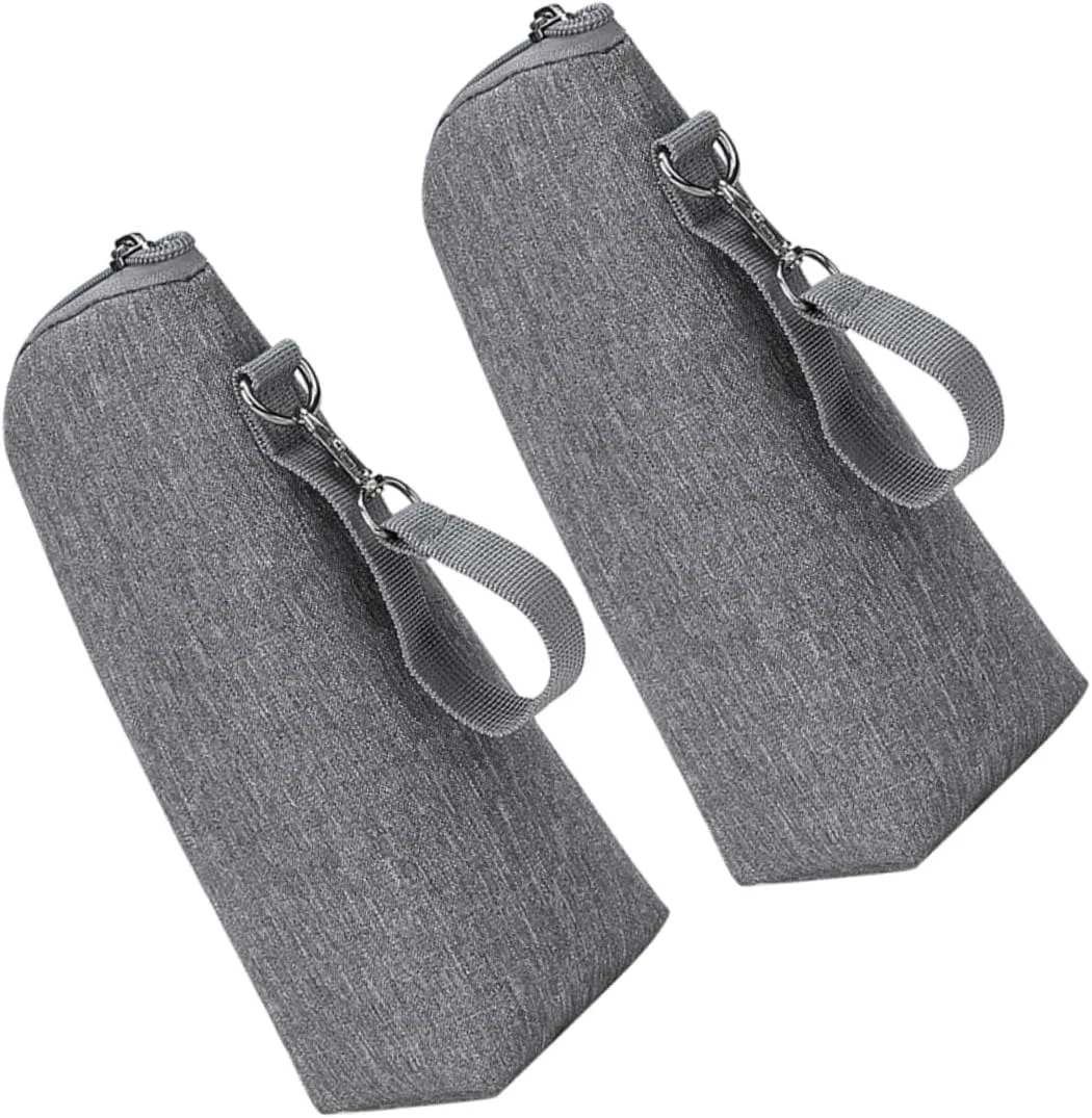 YARNOW 2pcs Portable Insulated Milk Bottle Bag for Food Storage Convenient Feeding Bottles Thermal Pouch Stylish and Practical Design for Parents the Go