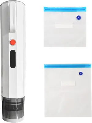 Yolispa Vacuum Sealer for Food Rechargeable Handheld Vacuum Sealer Machine with 30pcs Vacuum Bags for Food Storage