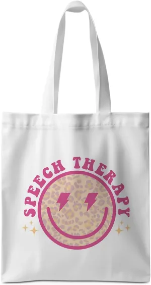 ZHAMEN Speech Therapy Tote Bag SLP Gifts for Speech Language Pathologist Women Teacher Speech Therapist Gift