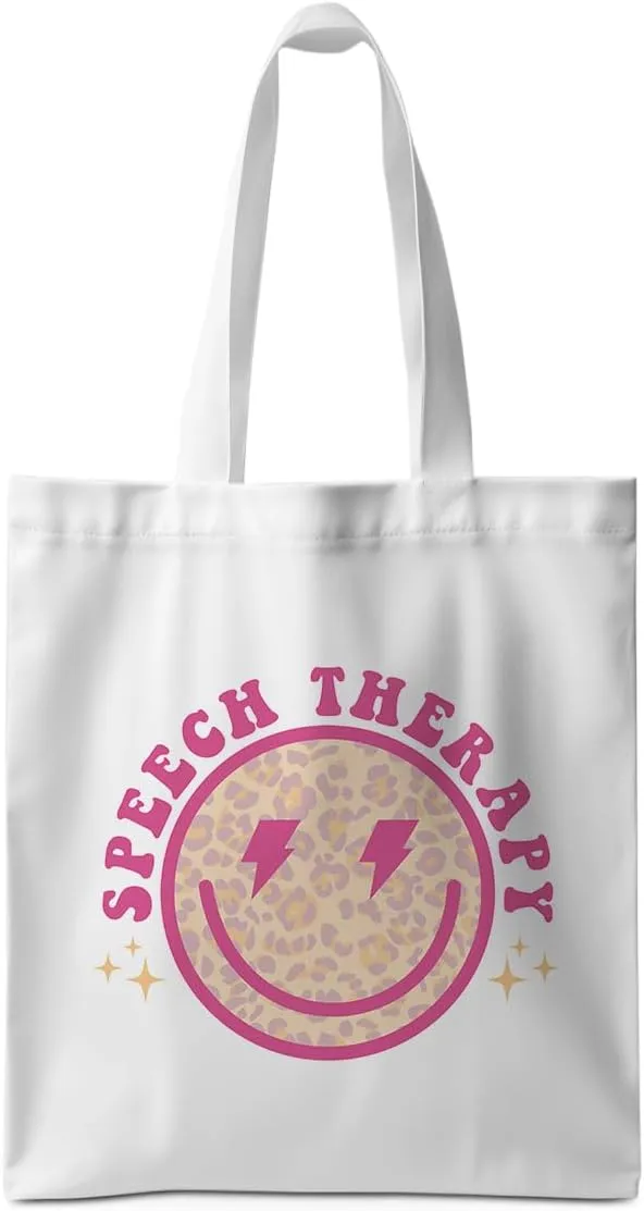 ZHAMEN Speech Therapy Tote Bag SLP Gifts for Speech Language Pathologist Women Teacher Speech Therapist Gift