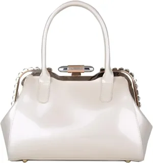 ZiMing Designer Handbags for Women Glossy Patent Leather Top Handle Handbag Purse Lock Satchel Medium Tote Bags Shoulder Bag